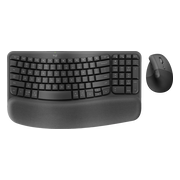 Logitech Wave Keys Draadloos Ergonomisch Toetsenbord + Logitech Lift Ergonomische Muis