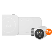 tado Draadloze Slimme ThermostaatX Multi Room Startpakket 2e Generatie (3 Radiatorknoppen)