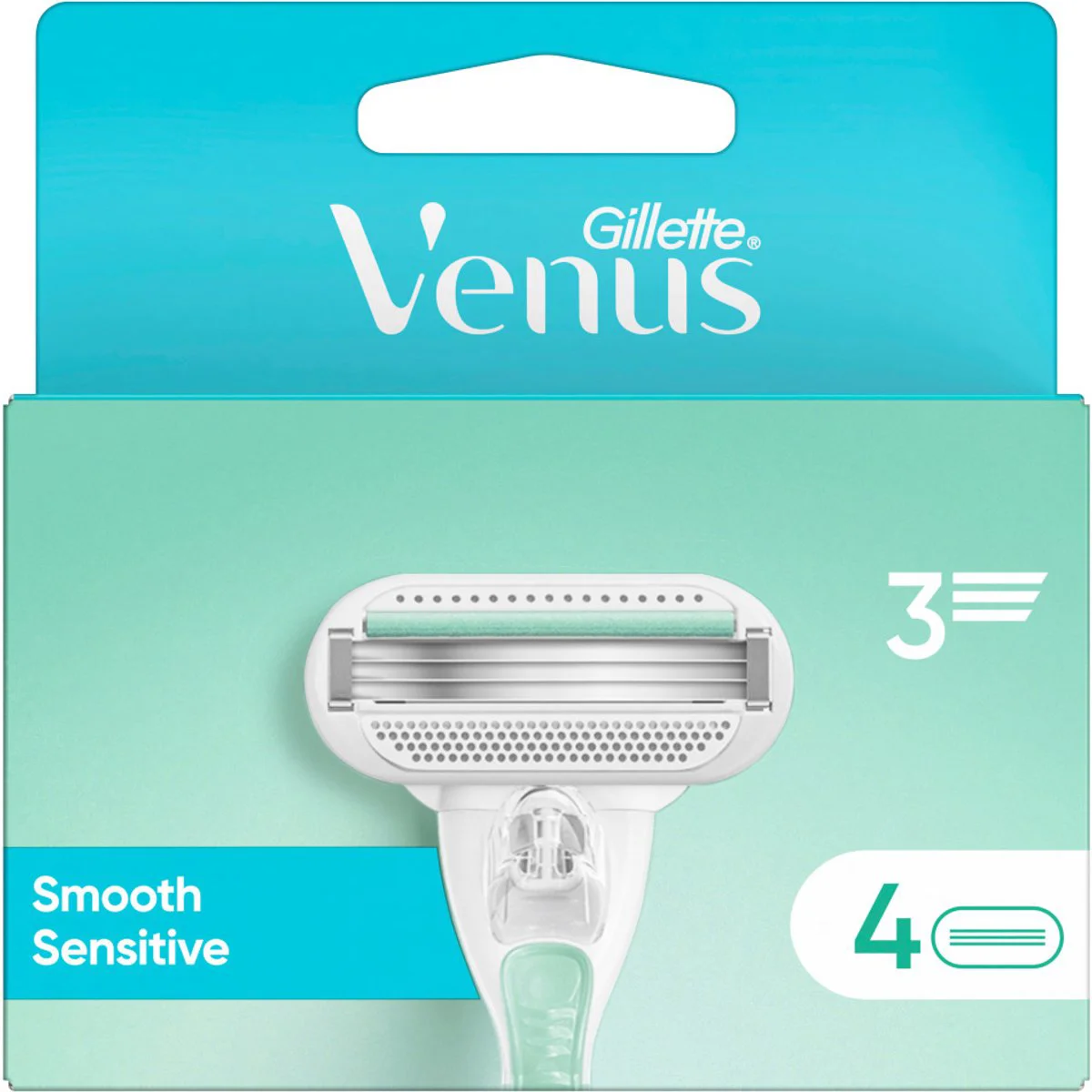 Gillette Venus Smooth Sensitive Scheermesjes 4ST