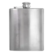 Premium RVS Heupfles met Schroefdop - 200 ml - 12x9cm