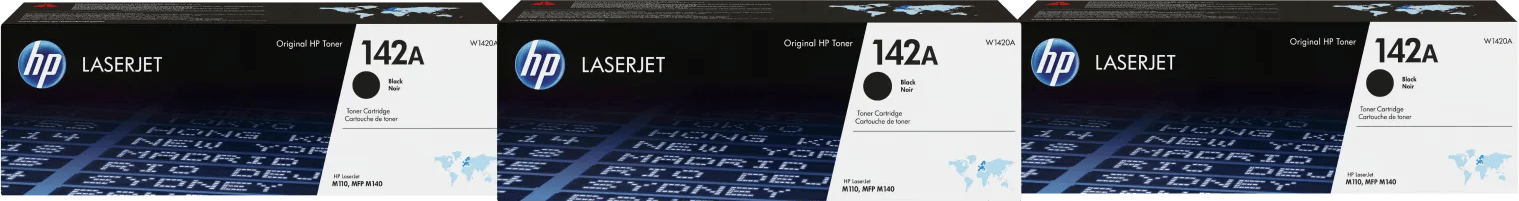 HP 142A Toner Zwart Triple Pack