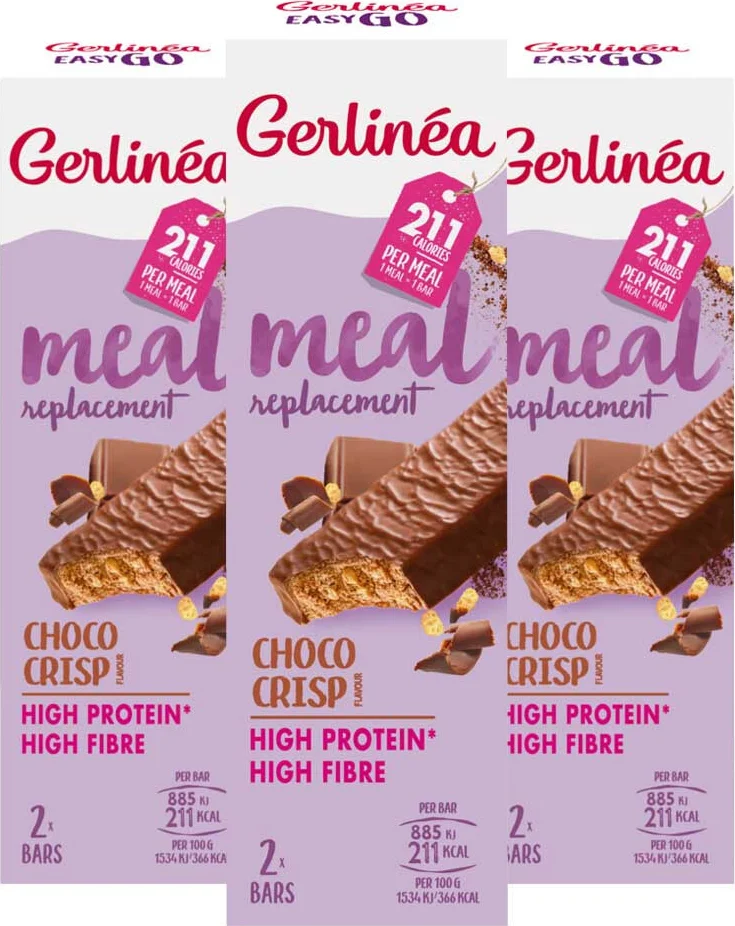3x Gerlinea Repen Choco Crisp 2 x 58 gr