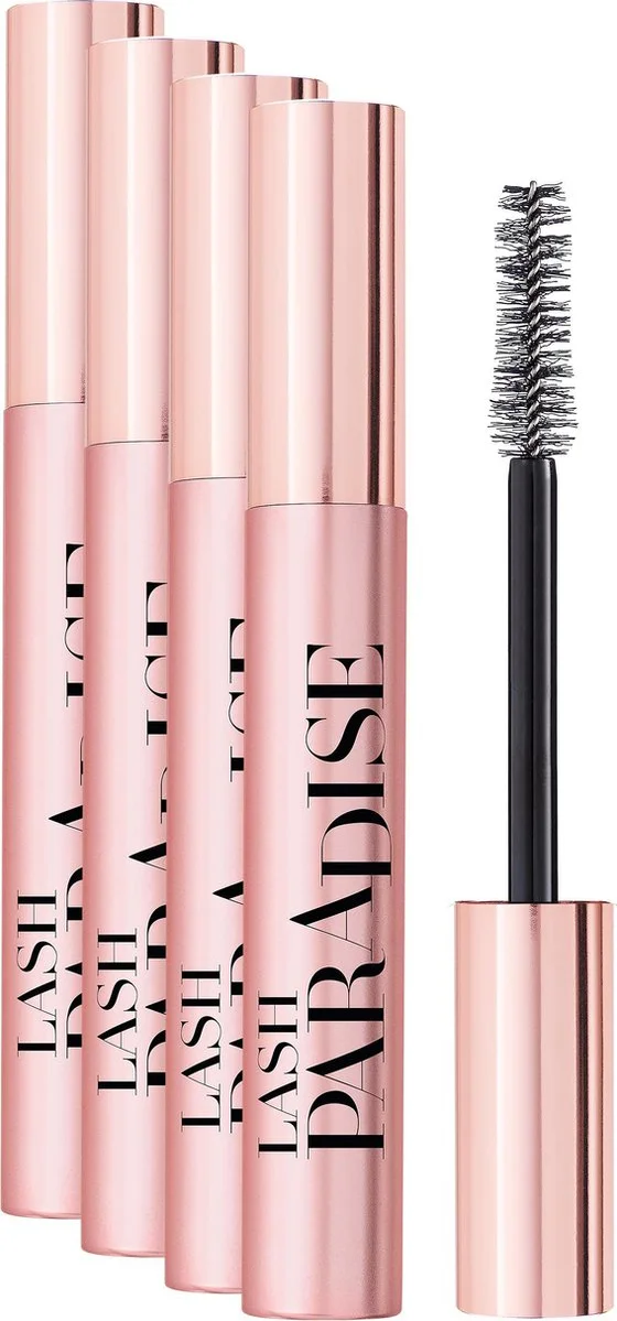 4x L'Oréal Lash Paradise Mascara Zwart