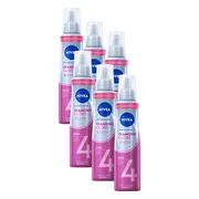 6x NIVEA Styling Mousse Hold 4 Diamond Gloss Care 150 ml