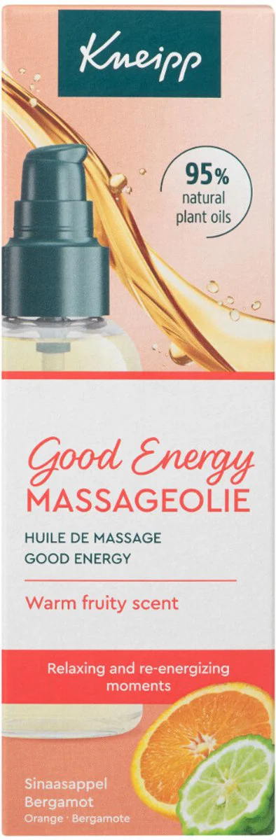 6x Kneipp Massageolie Good Energy 100 ml