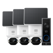 Eufy SoloCam E42 3-Pack + Video Doorbell E340