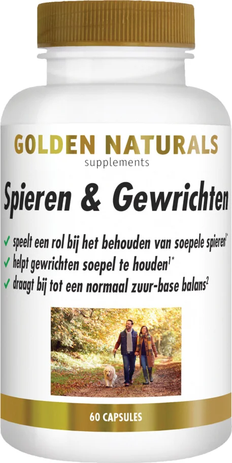 2x Golden Naturals Spieren & Gewrichten 60 capsules
