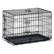 Beeztees Hondenbench Zwart 2 Deurs M 81 cm