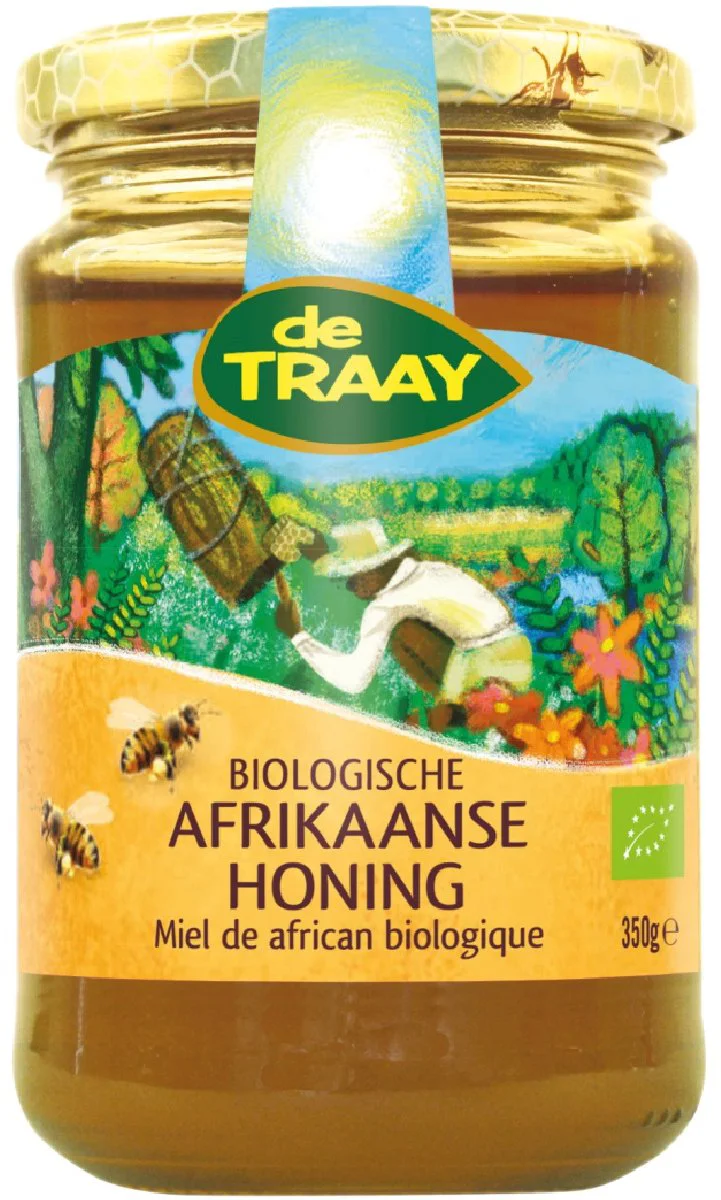 De Traay Biologische Afrikaanse Honing 350GR