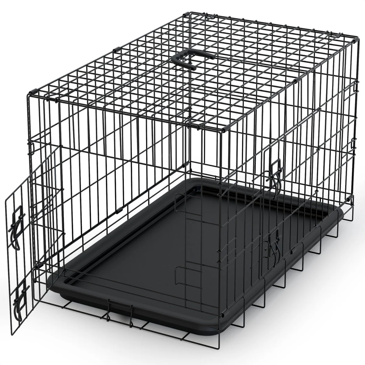 Avalo Hondenbench XXL - Bench Voor Honden - Opvouwbare Kooi - 2 Deuren - 122x74x80 cm - Bench Hond