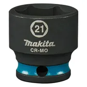 Makita E-16025 Impact Black Krachtdop 3/8" kort | 21 mm