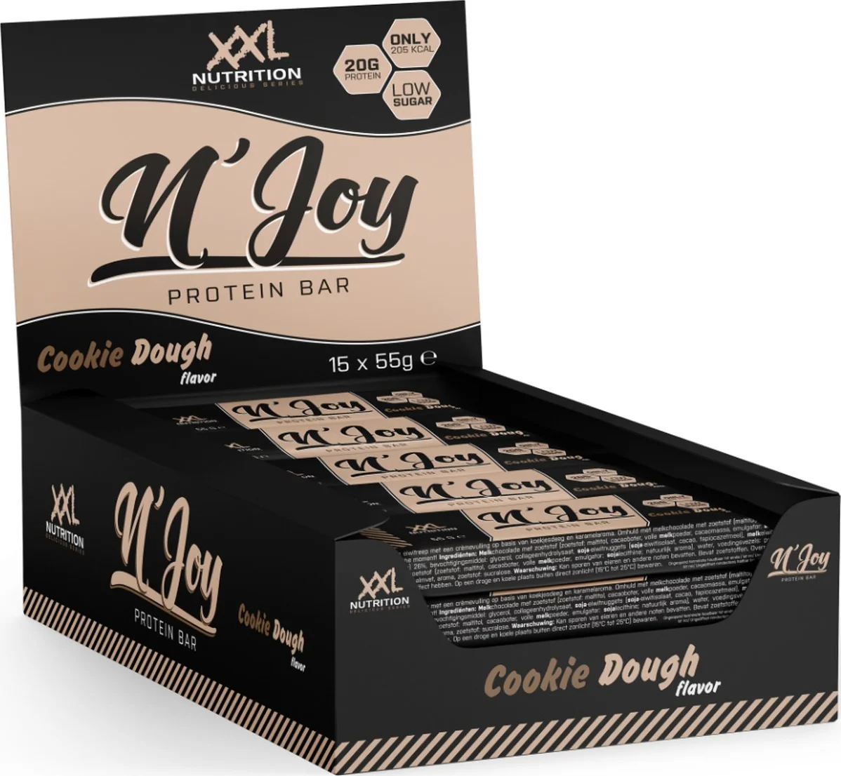 15x XXL Nutrition NJOY Proteïne Bar Cookie Dough 55 gr
