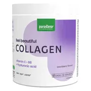 Purasana Beauty Collageen Poeder met Hyaluronzuur - Braambes 240GR