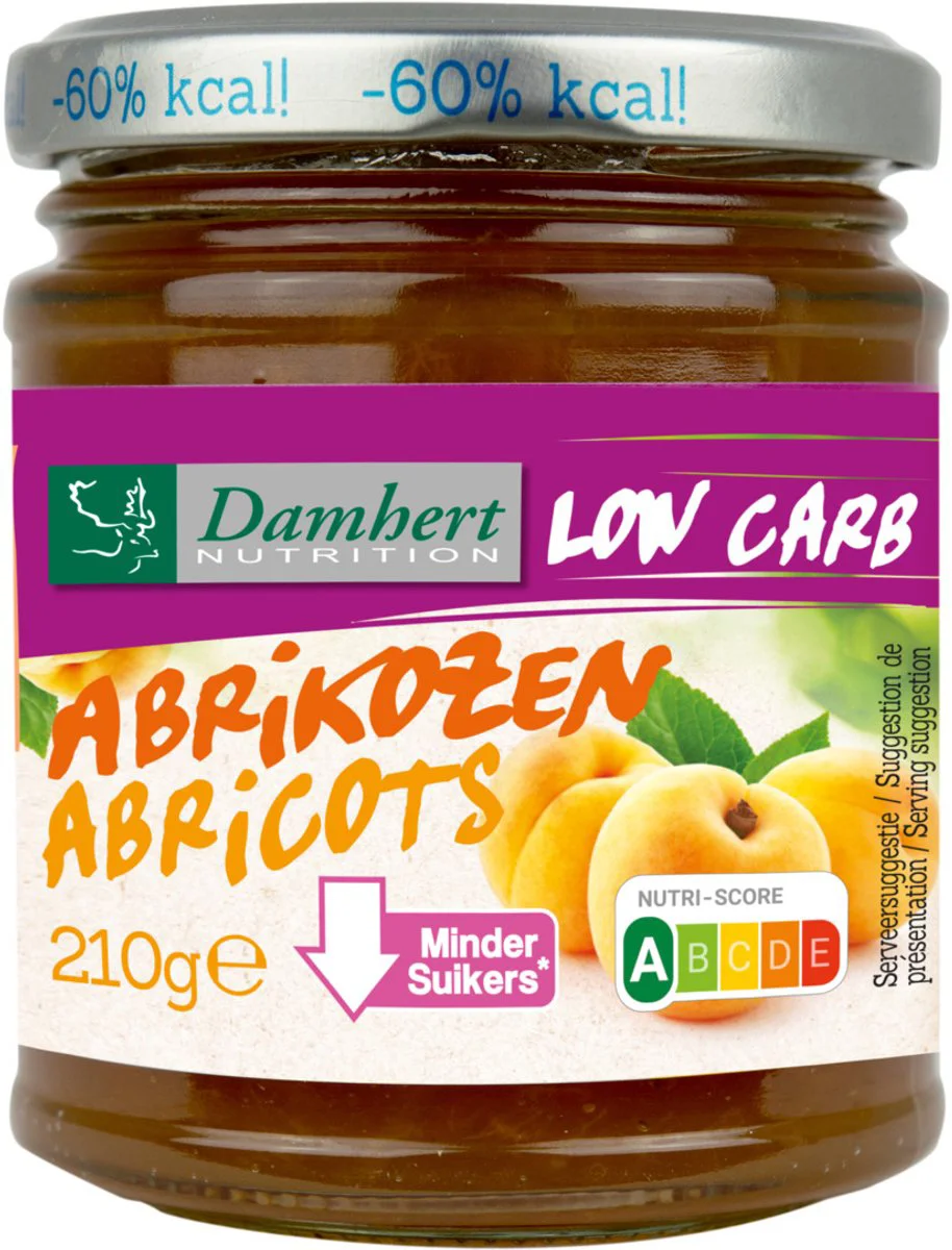 Damhert Low Carb Confituur Abrikozen 210GR