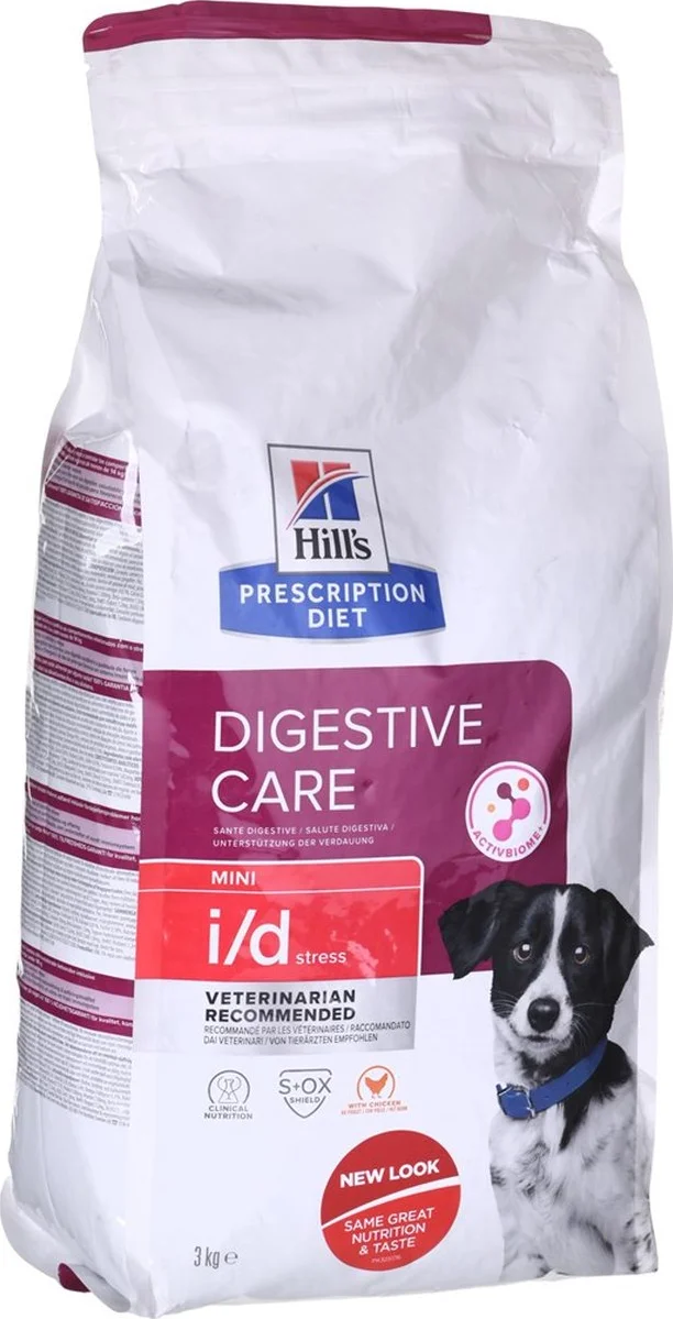 Hill's Prescription Diet i/d Stress Mini Digestive Care Hondenvoer Droog Kip 3 kg