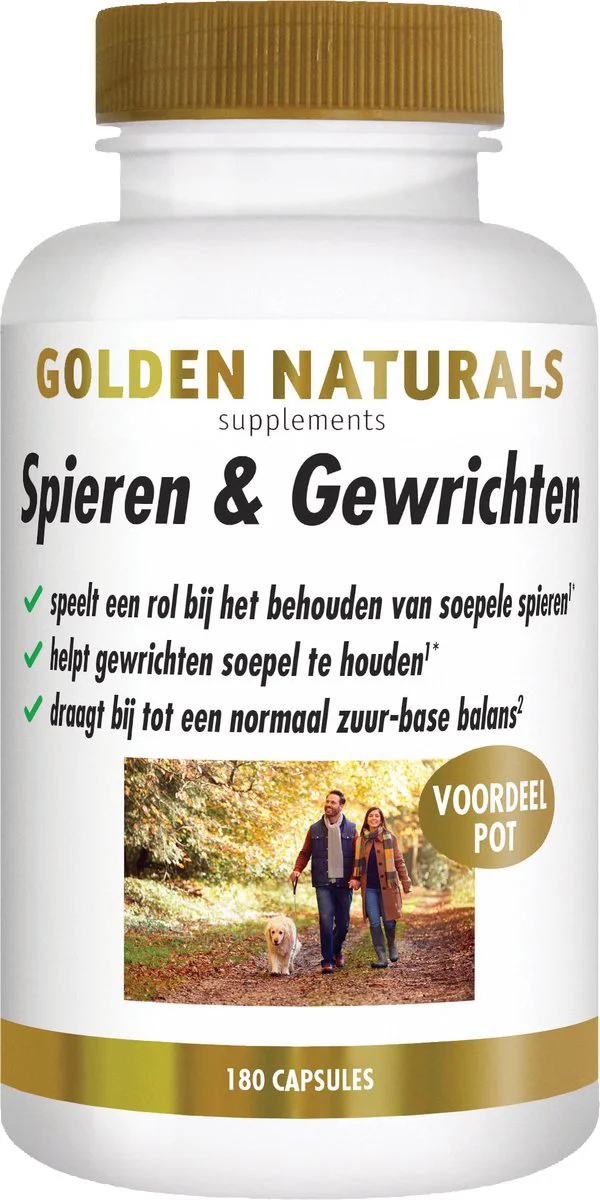 Golden Naturals Spieren En Gewrichten Capsules 180CP