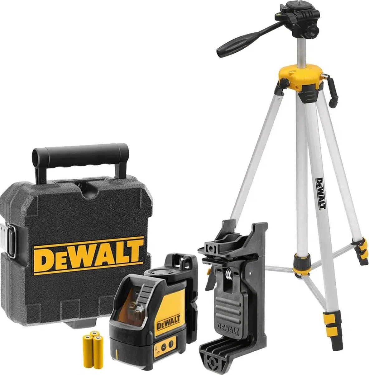 DeWALT DW088KTRI Zelfnivellerende Kruislijnlaser - 2 Stralen - Rood incl. Statief