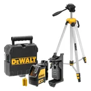DeWALT DW088KTRI Zelfnivellerende Kruislijnlaser - 2 Stralen - Rood incl. Statief