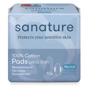 Sanature 100% Katoen Maandverband Normaal 10ST