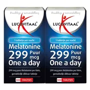 2x Lucovitaal Melatonine Puur 0.299mg 500 tabletten