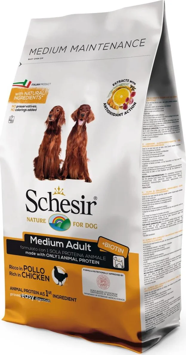 Schesir Hond Dry Maintenance Medium Kip 3 kg