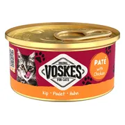 24x Voskes Kattenvoer Nat Paté Kip 85 gr