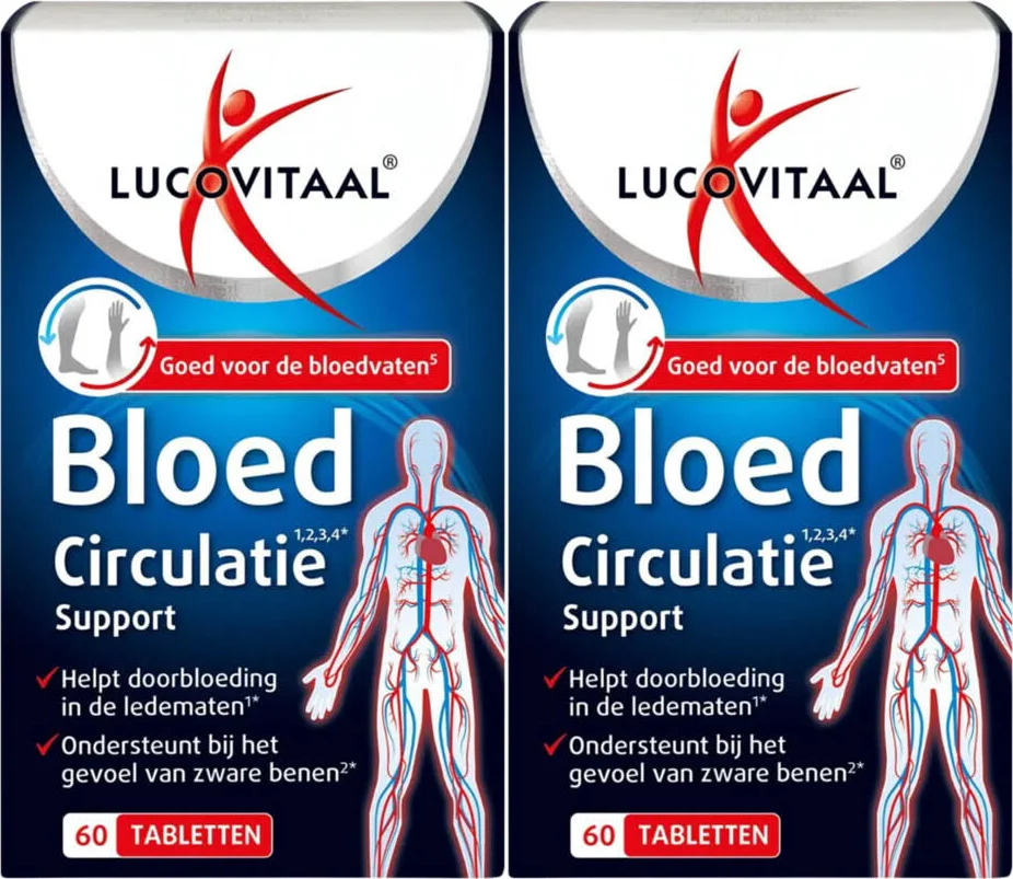 2x Lucovitaal Bloedcirculatie Support 60 tabletten