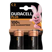 Duracell Alkaline Batterijen Plus 100 C 2 stuks