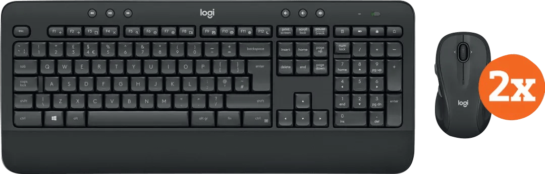Logitech MK545 Draadloze Toetsenbord en Muis QWERTY 2-Pack