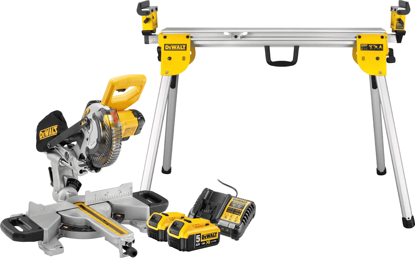 DeWalt DCS365N-XJ 5,0 Ah Accu (2x) Starterspakket + DeWalt DE7033-XJ