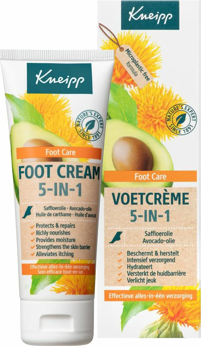 4x Kneipp Voetcrème 5-in-1 75 ml