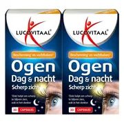 2x Lucovitaal Ogen Dag & Nacht Scherp Zicht 30 capsules