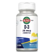 Kal Vit D-3 25mcg Smelttabletten 100TB
