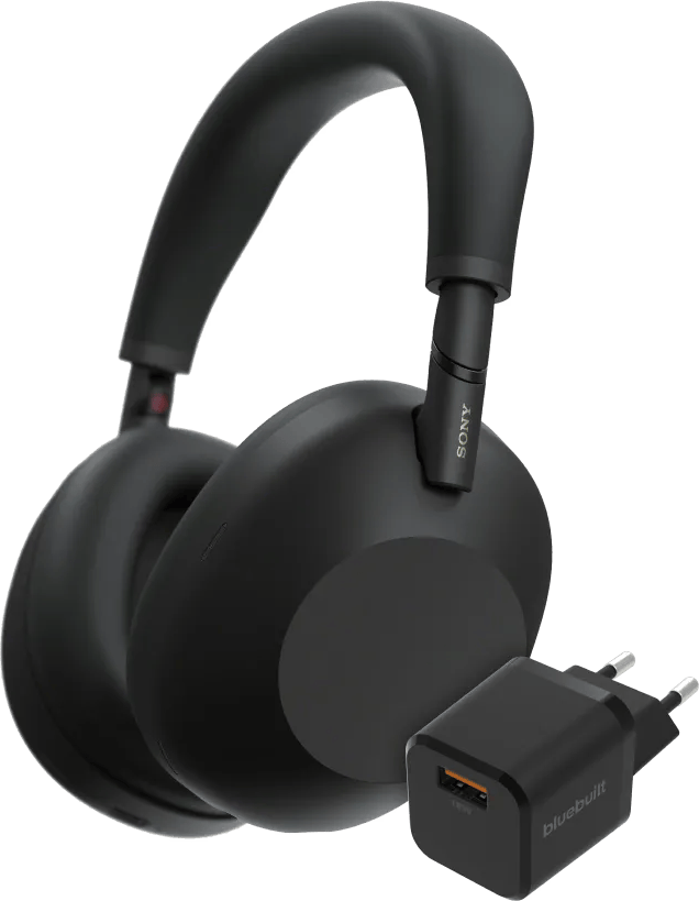 Sony WH-1000XM6 Zwart + BlueBuilt Quick Charge Oplader