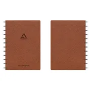 Adoc Business schrift | ft A4 | 144 bladzijden | geruit 5 mm | bruin