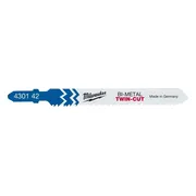 Milwaukee Universele decoupeerzaagbladen Bi 91 x 2,5 / 1,8 mm x 123 T F - VE=5 - 4932430142