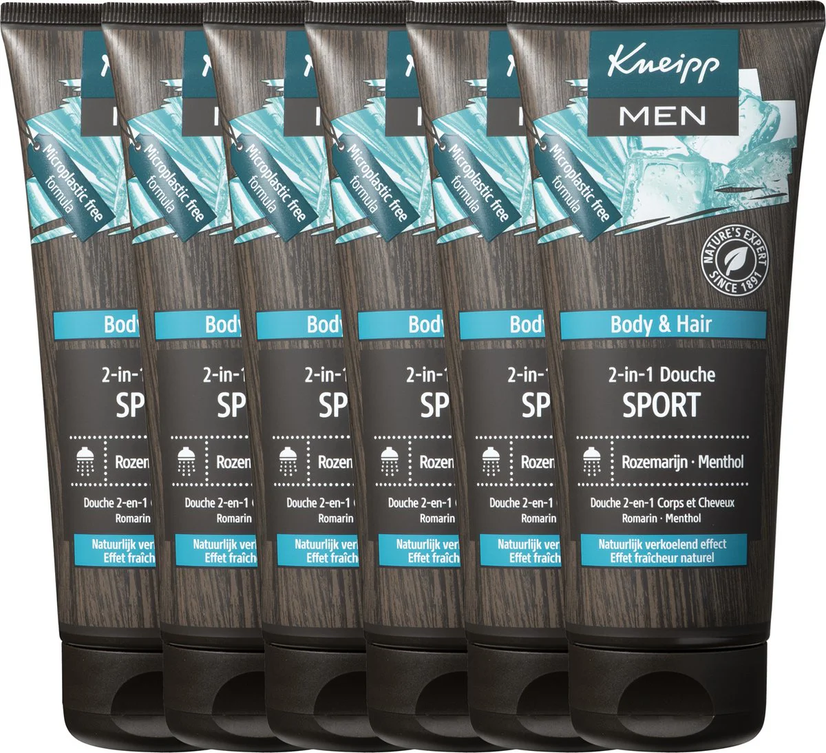 6x Kneipp Douche Men 2-in-1 Sport 200 ml