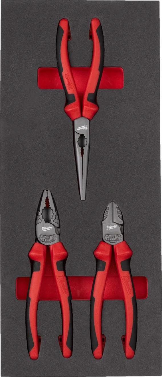 Milwaukee TOOLGUARD™ Foam inlay tangenset 3-delig - 4932493256