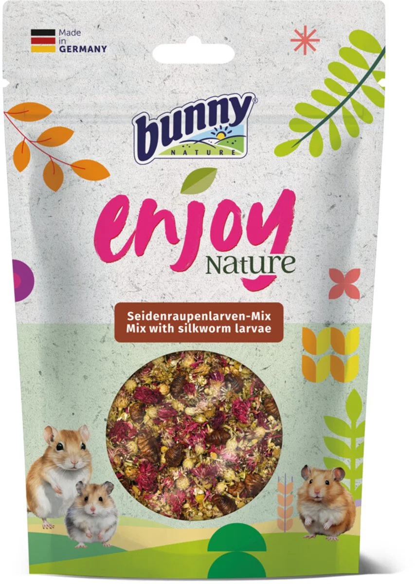 7x Bunny Nature Enjoy Nature Mix Silkworm Larvae 40 gr