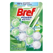 Bref Toiletblok Power Activ Pro Nature Munt Eucalyptus 2 stuks