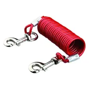 Trixie Aanleglijn Met Spiraalkabel - Hondenriemaccessoire - 5 m Rood