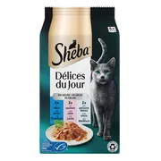 Sheba Délices Du Jour Kattenvoer Nat Selectie Maaltijdzakjes Multipack Gevogelte in Gelei 6x50 gr