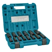Makita E-16586 Impact Black Krachtdoppenset 81,5mm 10-32mm in Cassette - 14-delig
