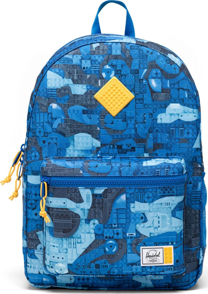 LEGO Herschel Heritage jongerenrugzak - abstracte stenen - blauw