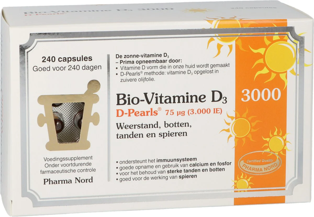 Pharma Nord Bio-Vitamine D3 D-Pearls 75mcg 240CP