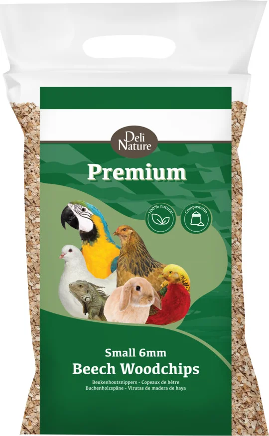 Deli Nature Premium Beukenhoutsnippers 6 mm Fijn 5 kg