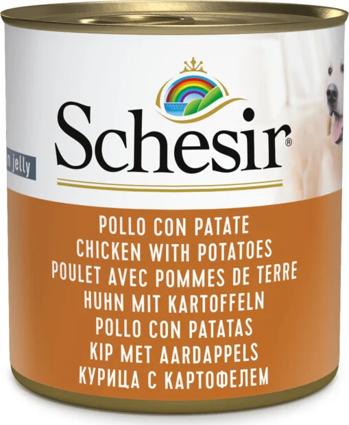 Schesir Hondenvoer Kip Aardappel in Gelei 285 gr
