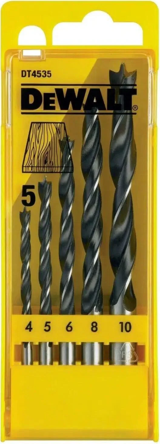 DeWALT DT4535 5-delige Houtspiraalborenset