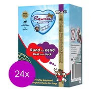 24x Renske Vers Tetra Hondenvoer Nat Rund met Eend 185 gr