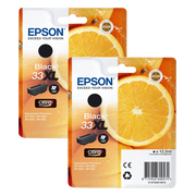 Epson 33XL Cartridge Zwart Duo Pack